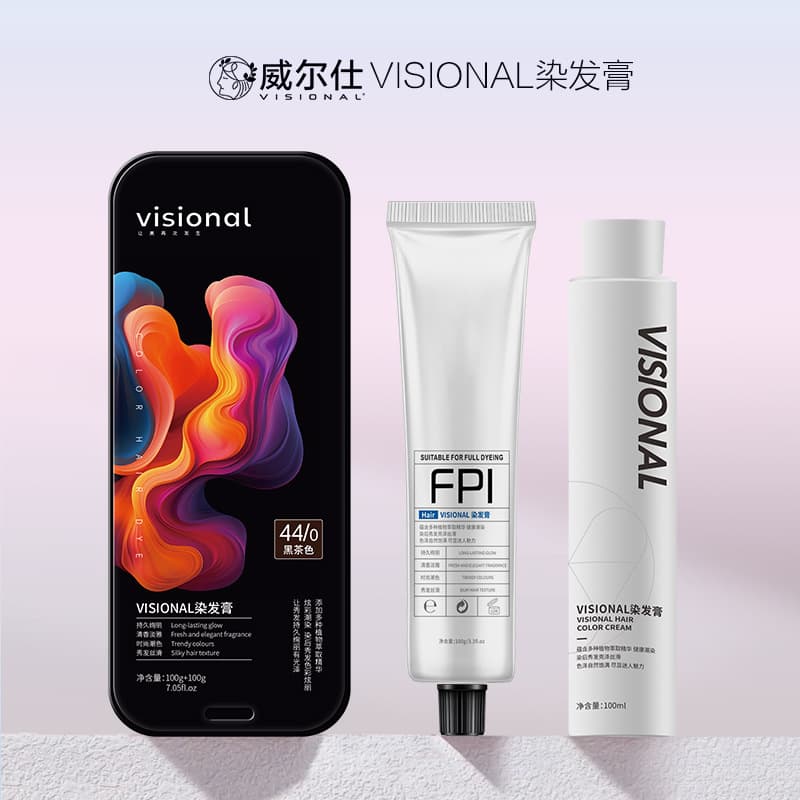 Custom plant-based hair dye for home use, black plant hair dye, Pangdonglai pure hair dye cream factory