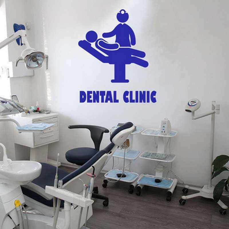 DENTAL CLINIC Dentist Treatment Pattern Dental Clinic Decorative Creative Carved Wall Sticker