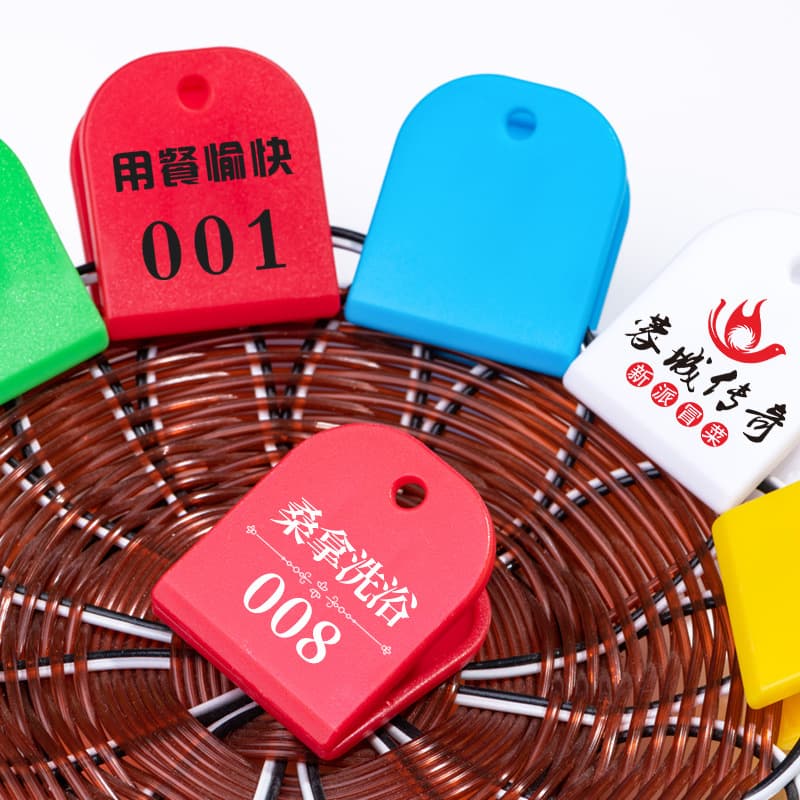 Custom Plastic Number Clips, Digital Tags, Colored Name Clips for Hot Pot, Sauna, Bath Use, Small Shoe Clips