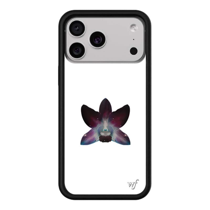 Trendy White Orchid Phone Case for iPhone 17 Apple 16 Pro Max / 15 PLUS Protective Cover 13/14