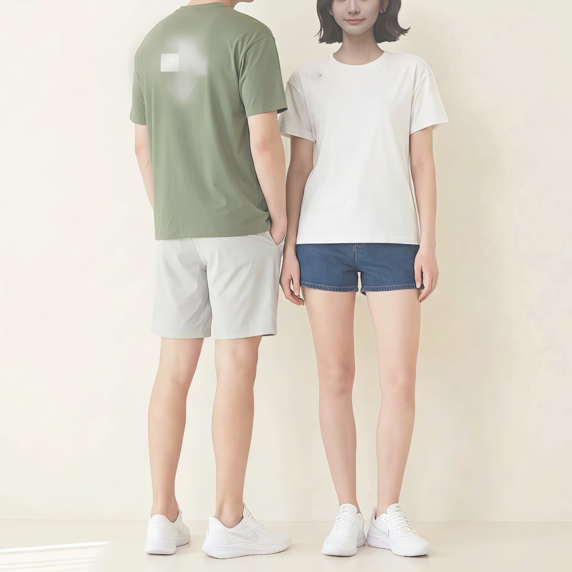 In Stock】Dijia 26 New Summer Style Oversize Couple's Round Neck T-Shirt