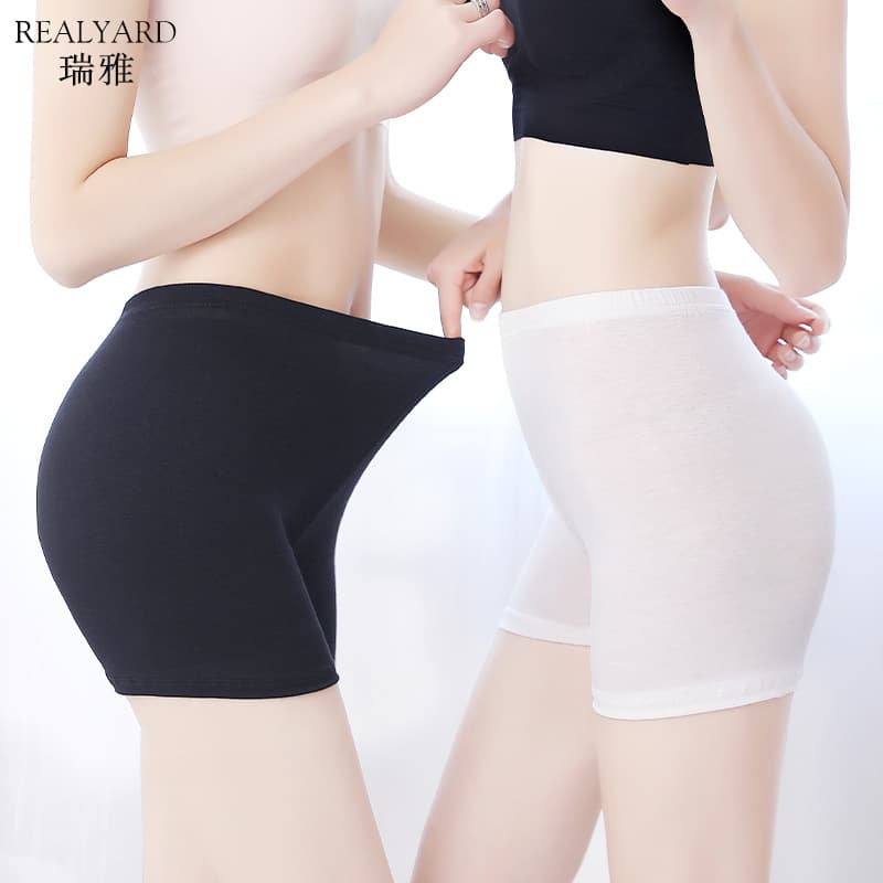 REALYARD Safety Pants - Anti-exposure, Women's Outerwear, Seamless Ice Silk Three-Point Thin Summer Leggings