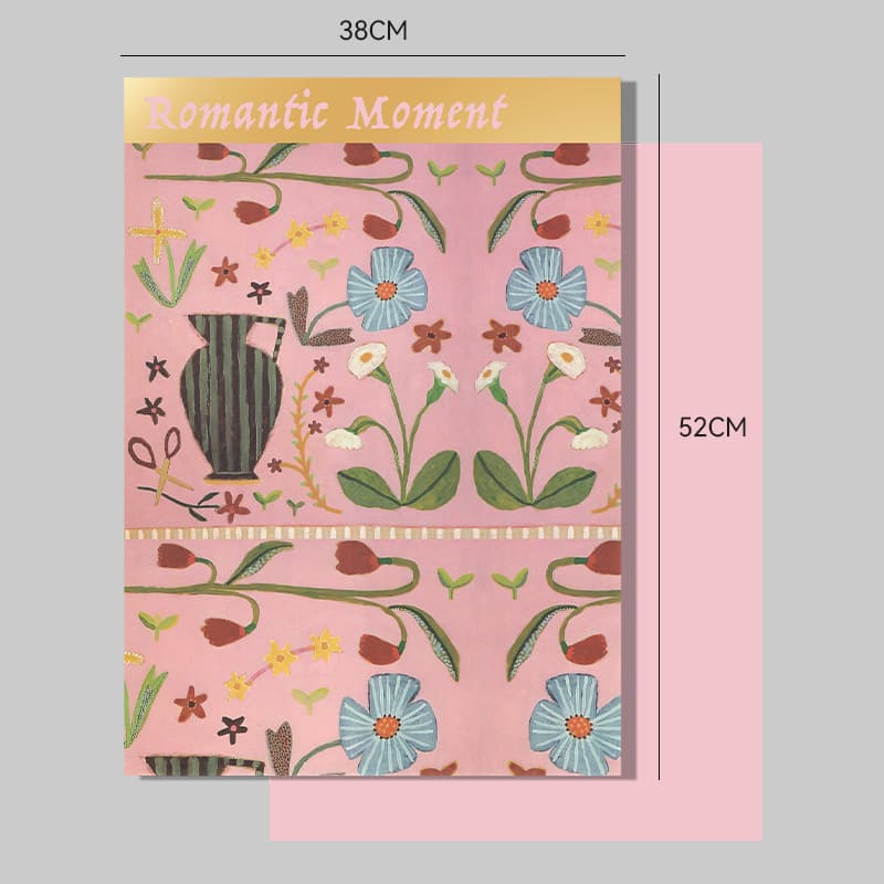 New BEAST-Style Luxury Oil Painting Floral Wrapping Paper with Gold Foil, Premium Bouquet Gift Wrap Paper Wholesale