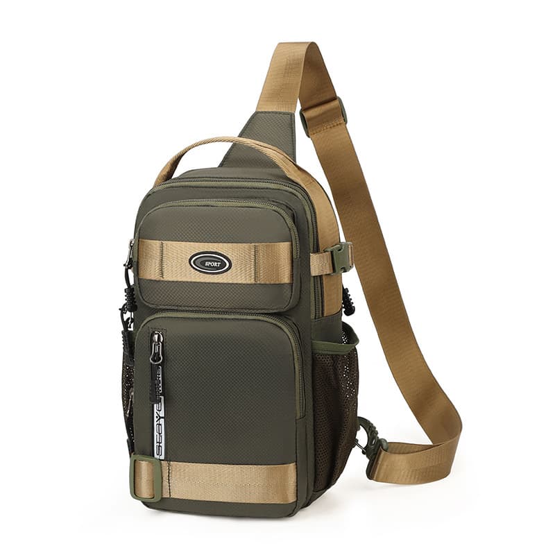 Cross-border Men's Chest Bag Large Capacity Waist Pack Cycling Hiking Bag Shoulder Bag Crossbody Bag Handbag Outdoor Climbing Bag