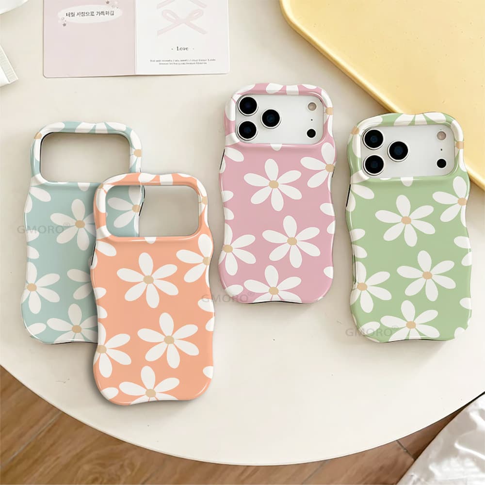 TEMU's popular small fresh flower summer mobile phone case for girls with high appearance value iPhone16PROMAX protective cover
