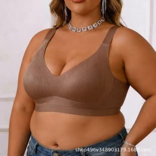 Plus Size Set 1L 2L 3L 4L European American Large Size Amazon Cross-Border TK Shein Temu Women's Push-Up Bra