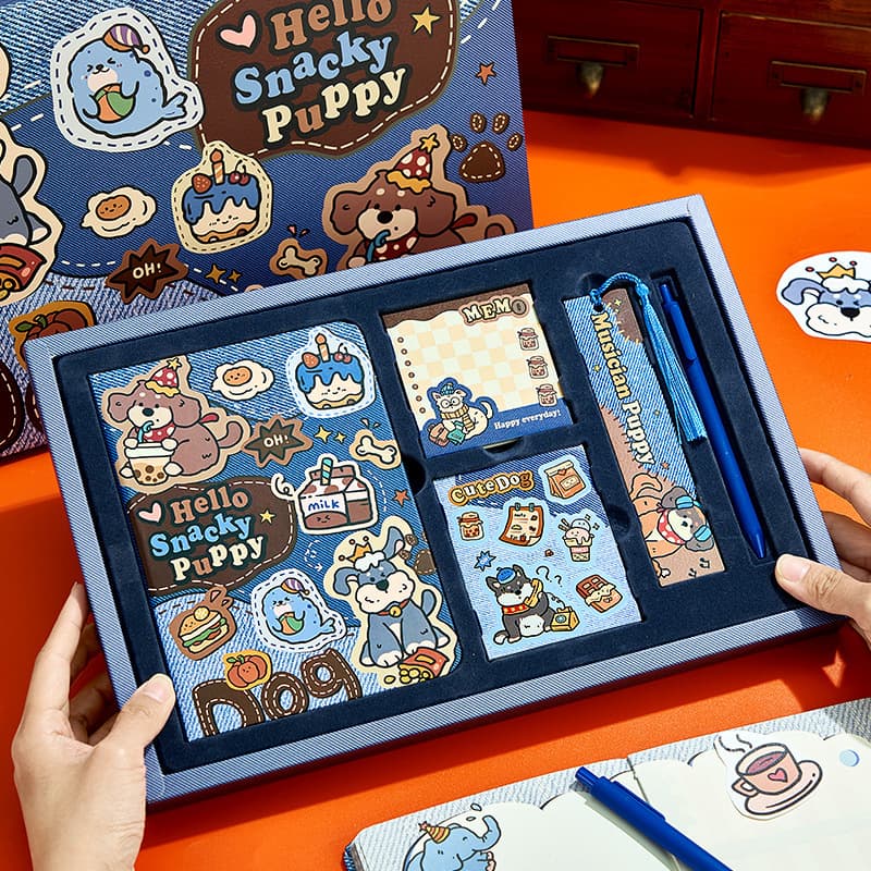 Factory Direct Children's Notebook Cute Notebook Journal Gift Box Set for Kids