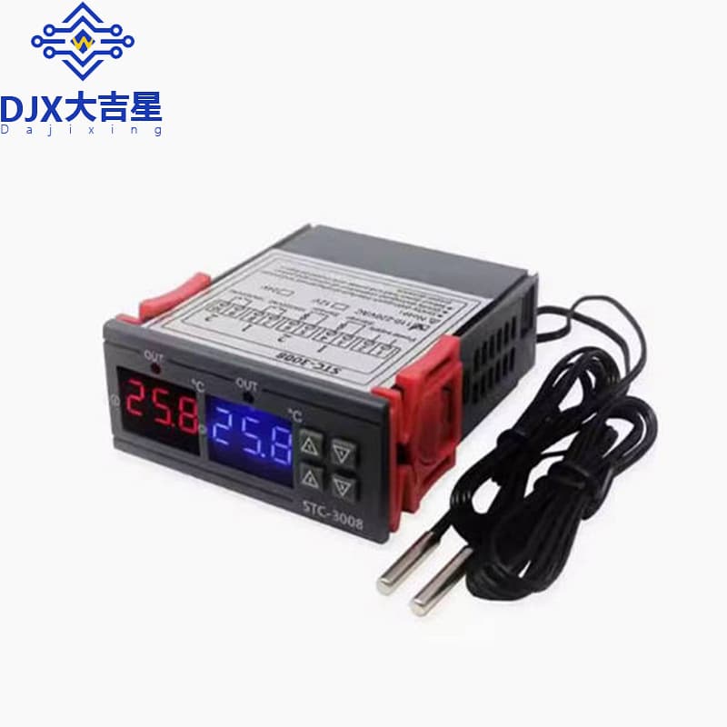 STC-3008 Computer Digital Intelligent Dual-Control Electronic Thermostat Dual Display Dual Temperature Adjustable Temperature Controller Switch
