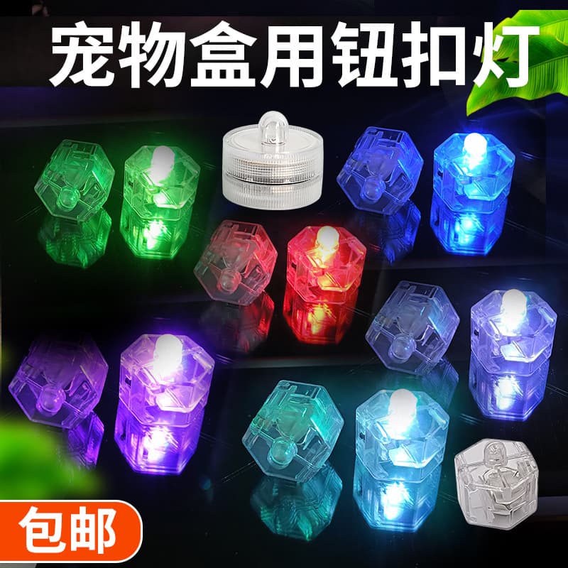Mini Light Bulbs for DIY Crafts, Glowing Decorative Lights for Fish Tanks, Pet Boxes, Round, Umbrella, Button Shapes, Colorful Small Lights