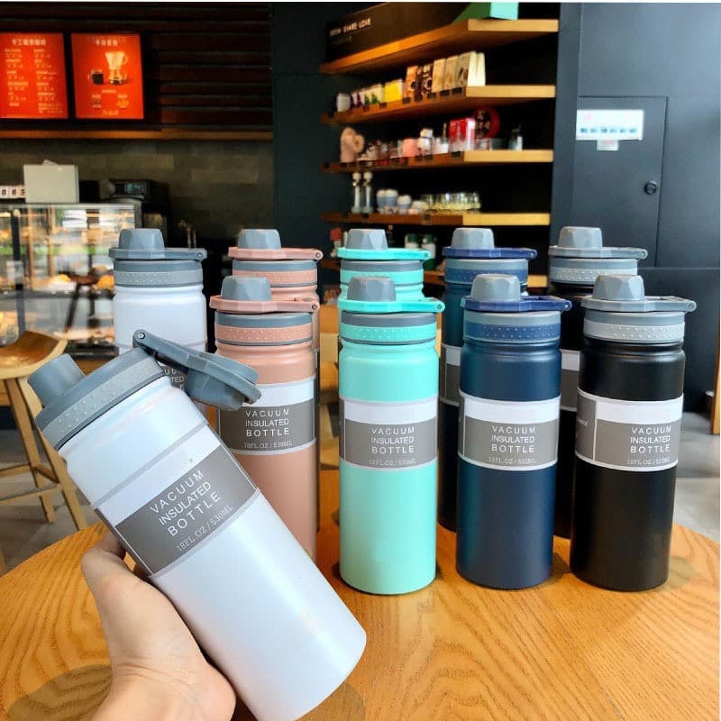 Cross-border new sports kettle 304 stainless steel insulated cup male and female students portable water cup portable outdoor kettle cup