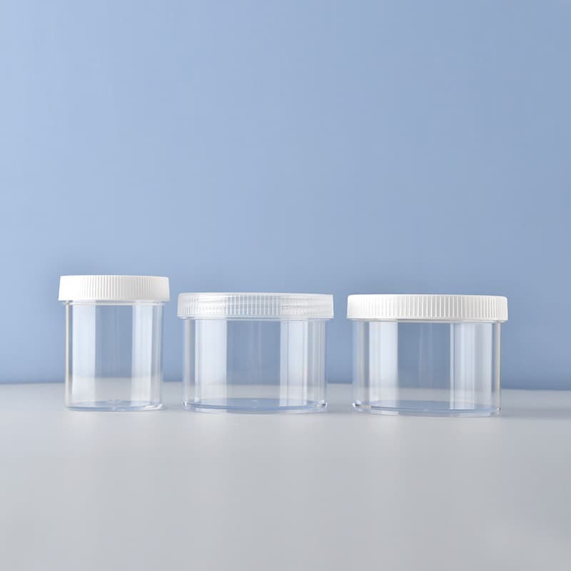 Wide Mouth Jar 120g 200ml Cream Box Slime Container PS Plastic Box Face Cream Jar Plastic Storage Box
