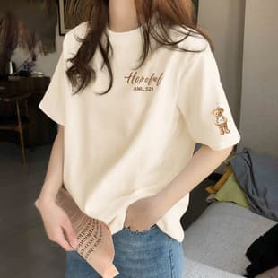 2026 New Korean Style Summer Regular Shoulder Fashion Short Sleeve T-Shirt Women Slimming Short Sleeve Tee Top Trendy