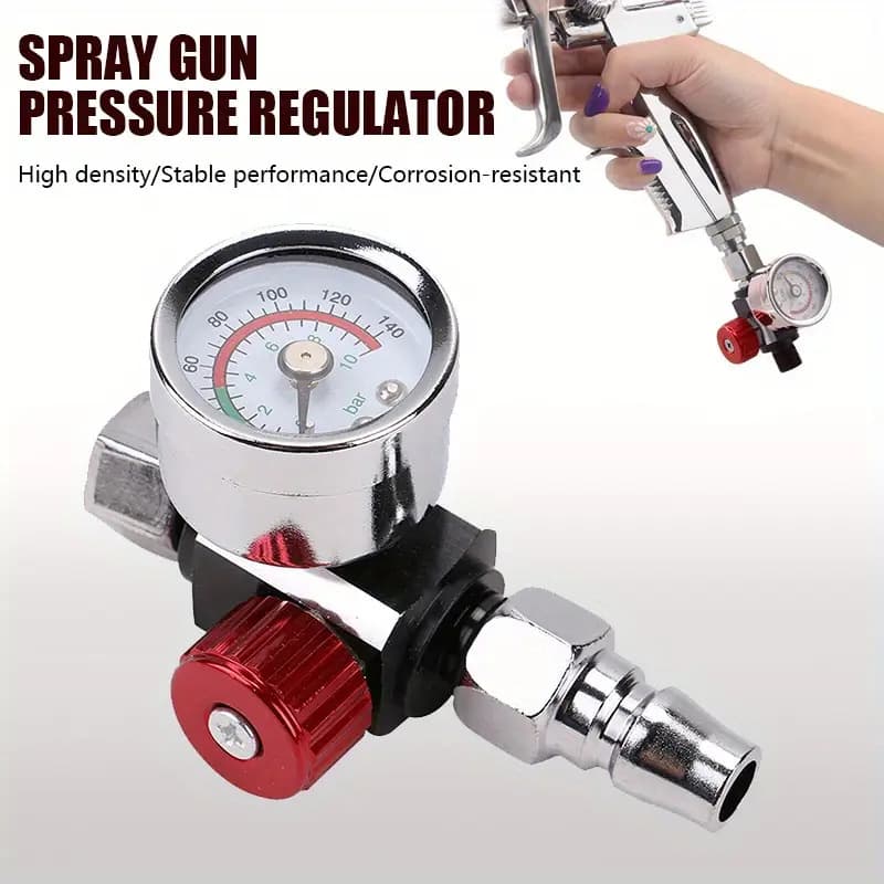 Spray gun accessories, pressure gauge, copper core filter, spray gun tail grid, air pump, water filter, air compressor accessories, premium black gauge.