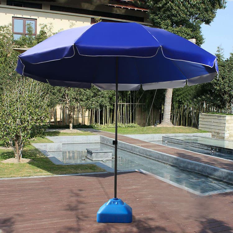 Round Expandable Outdoor Sun Shade Large Beach Umbrella Stall Umbrella Patio Rain Umbrella Windproof Foldable Advertising Umbrella