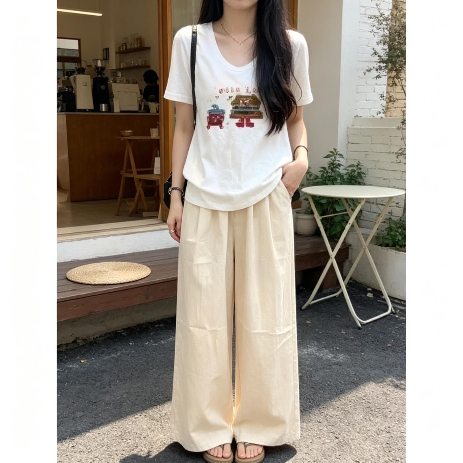 Slub Cotton White Short Sleeve T-Shirt Women 2026 New Trendy Summer Pure Cotton Plus Size Super Hot Youthful Top