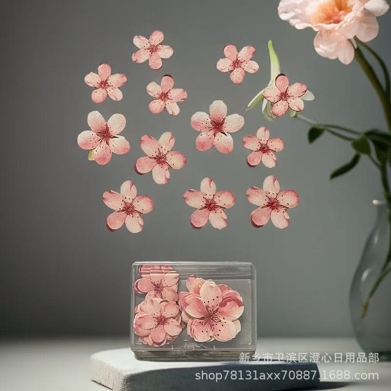 Wafer Paper Flower Cake Decoration Wafer Paper Cherry Blossom Kitchen Dish Plating Accent Baking Dessert Table Decoration