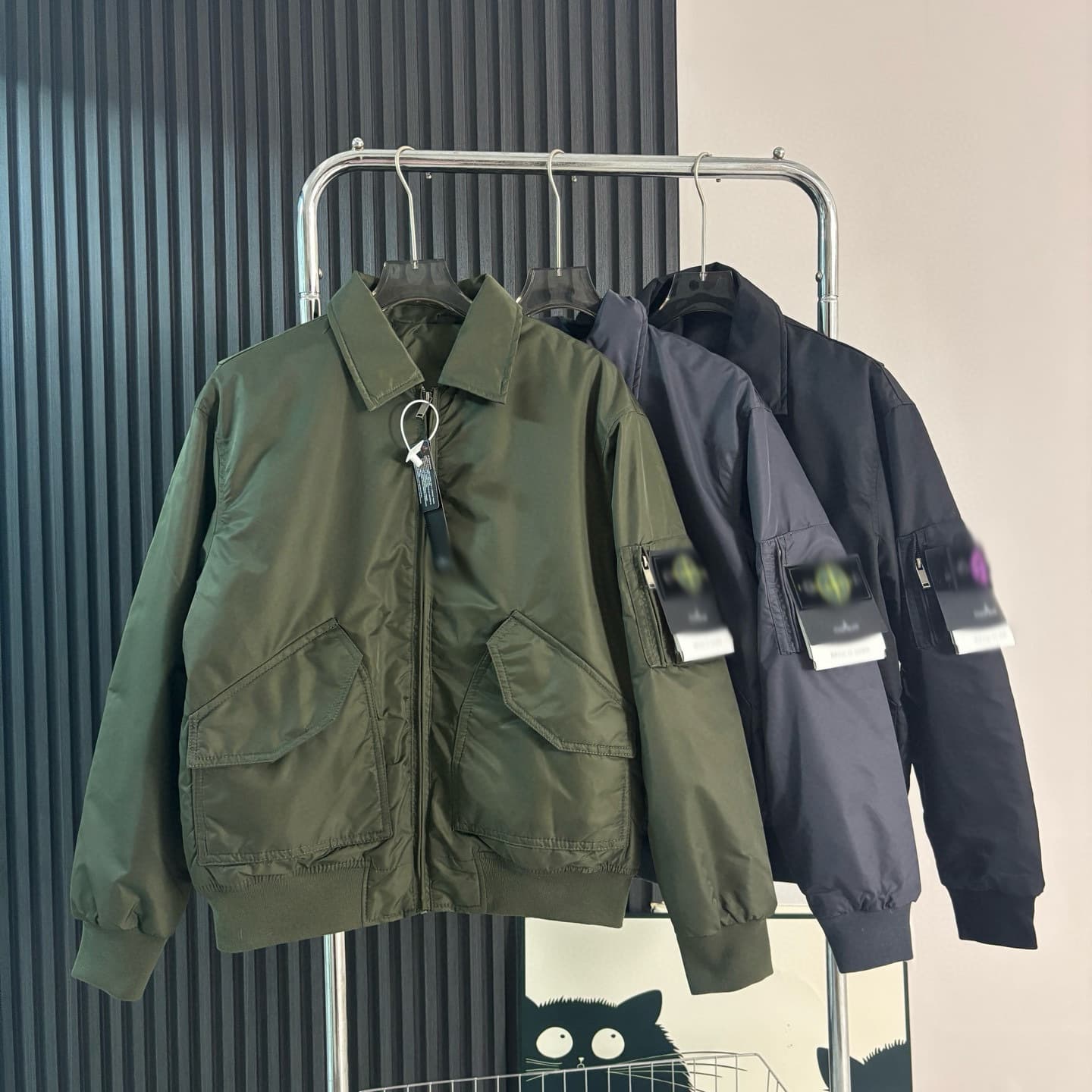 Cross-border Stone Japanese Workwear Pilot Baseball Jacket Amekaji Retro Men's Autumn Winter Lapel Coat