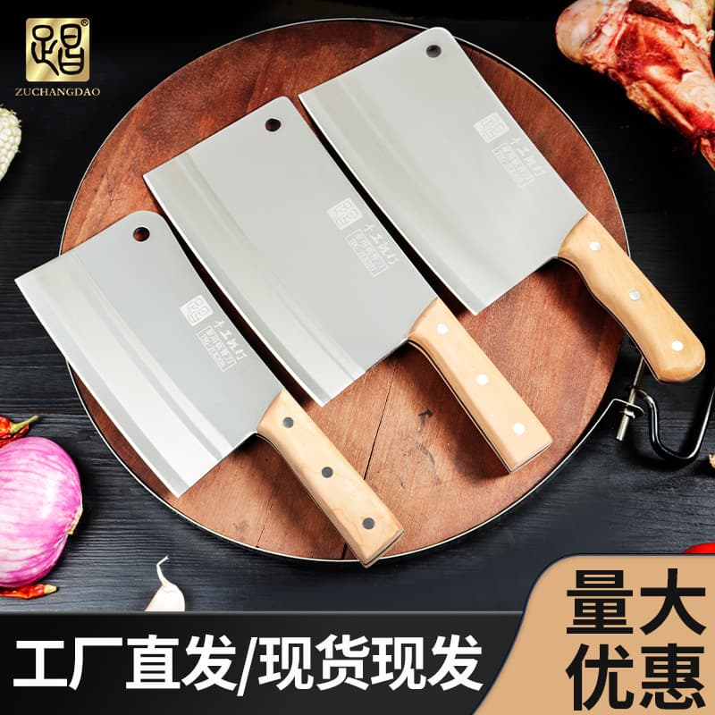Factory direct handmade forged cleaver, professional kitchen chef's sharp stainless steel bone chopper