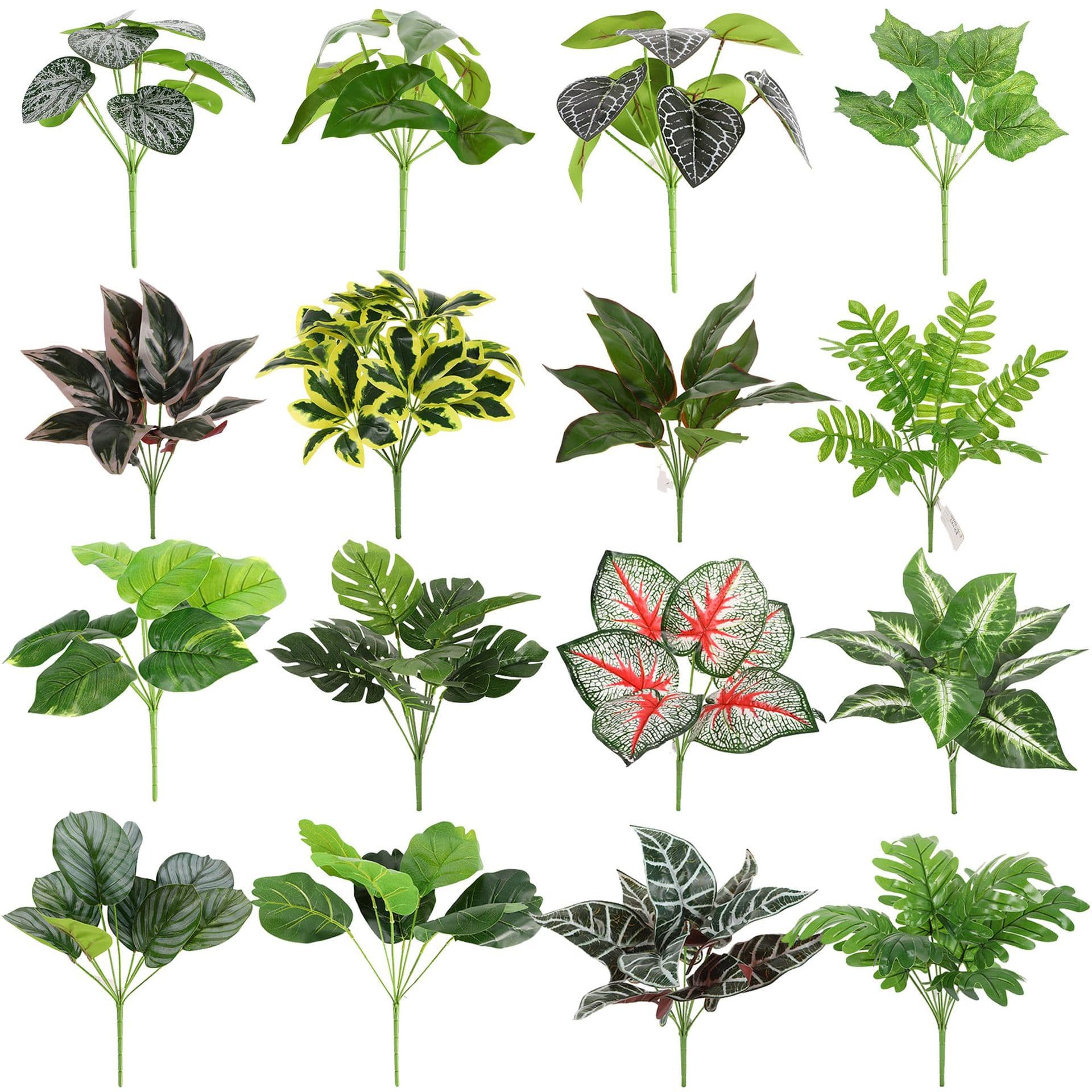Simulated plant turtle leaf green dill fake flower leaves bunch wedding home hotel plant wall green plant flower arrangement decoration