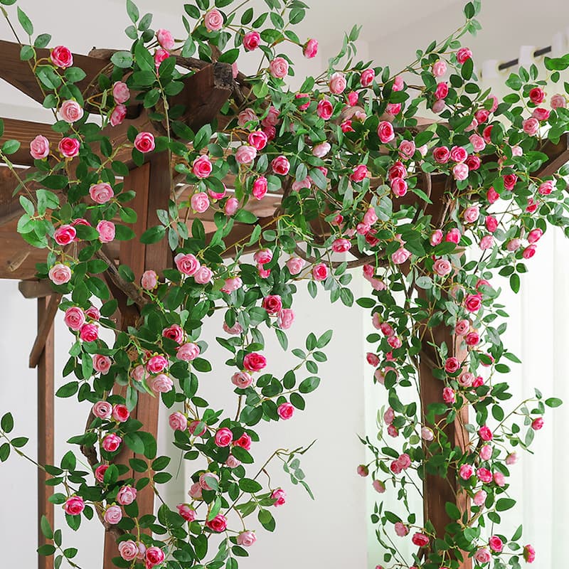 Artificial Victoria Vine Faux Rattan Hanging Flowers for Pipe Covering Outdoor Garden Wedding Decoration