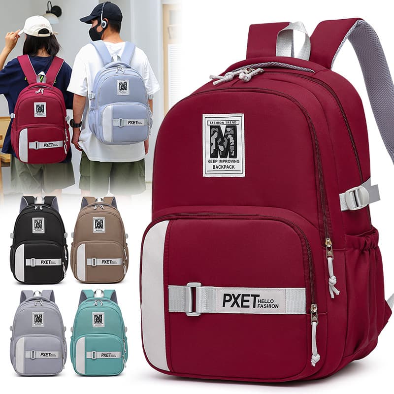 Waterproof Unisex Backpack Nylon Outdoor Shoulder Bag School Education Laptop Bag 20-35L Capacity Anti-Gravity Spine Protection
