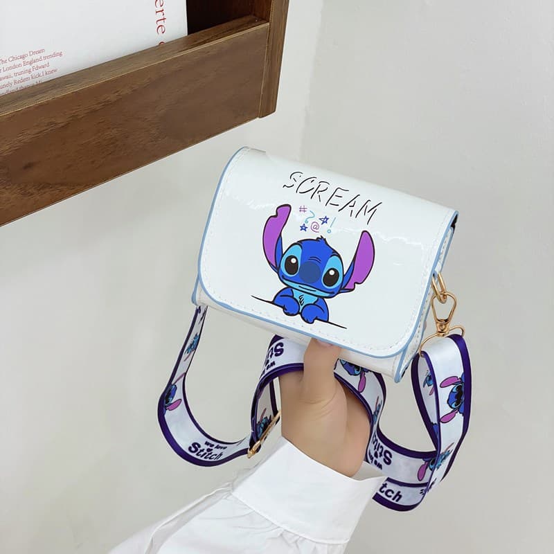 2025 Spring Cartoon Mini Bag with Stitch Pattern Coin Purse, Unisex Toddler Shoulder Bag, Versatile Storage Bag