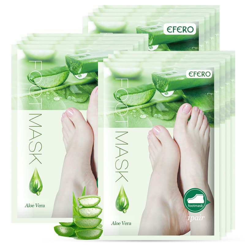Manufacturer-Supplied Foot Mask for Dead Skin, Calluses, and Exfoliation - Peeling Foot Mask