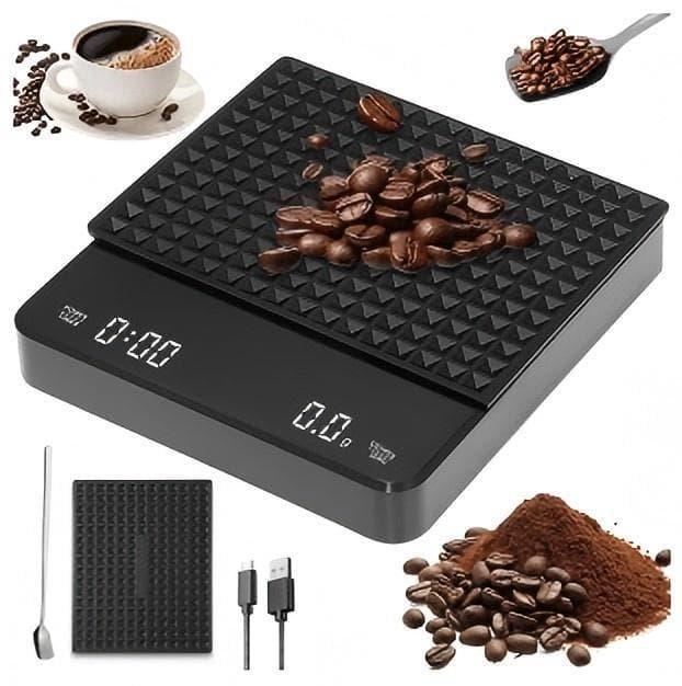 Coffee Scale with Timer, Electronic Scale for Hand-Brewed Coffee, Smart Kitchen Scale, Food Scale, High-Precision Gram Scale