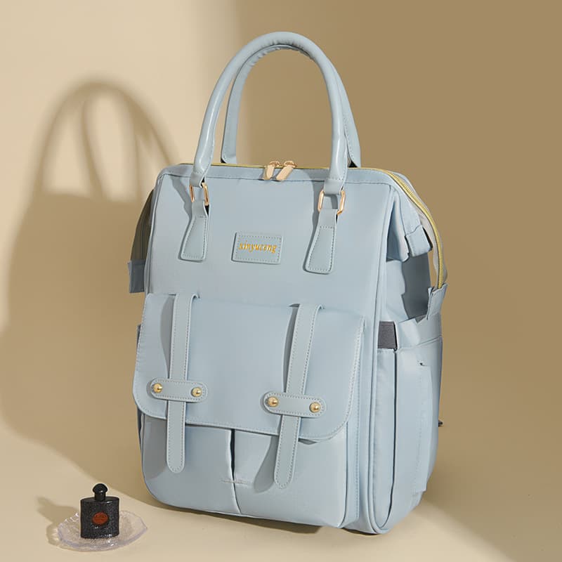 Mommy Bag 2024 New Waterproof Backpack Multifunctional Outing Lightweight Mommy Bag Fashionable Baby Diaper Backpack