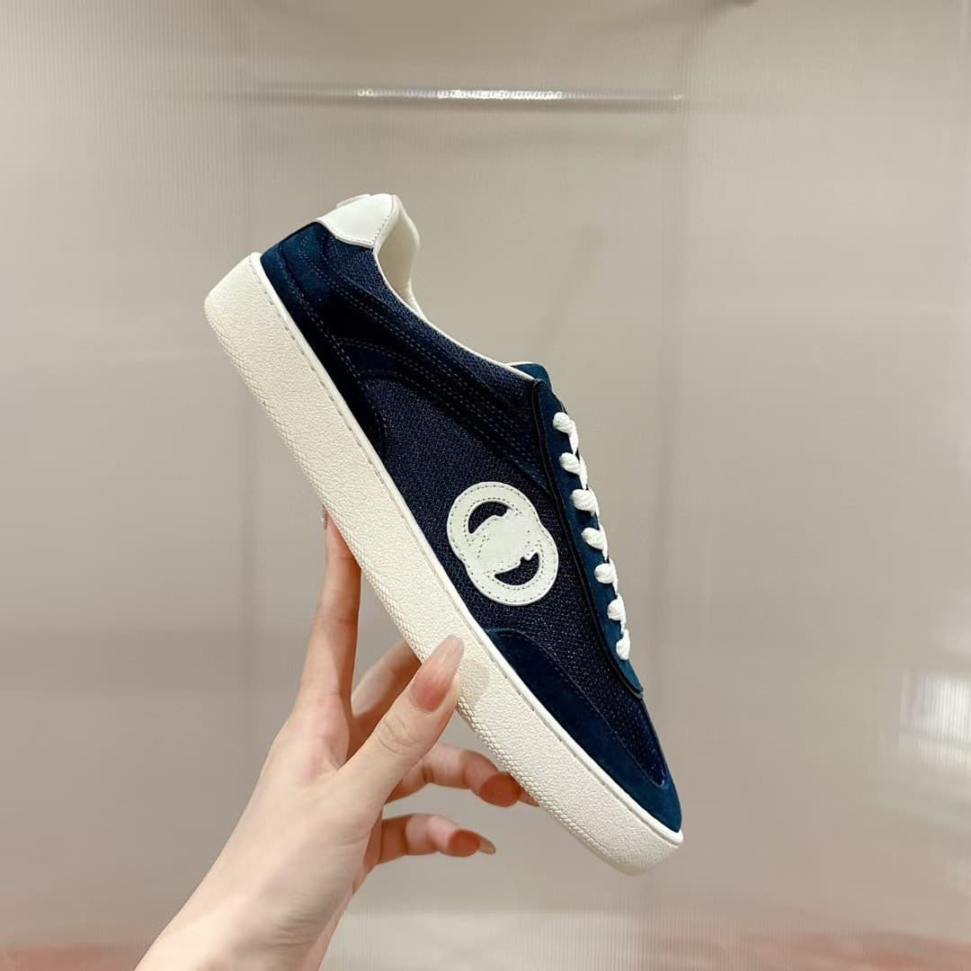 2025 New High Version G-Letter Patchwork Retro Casual Low-Top Skate Shoes Versatile Couple White Sneakers Women