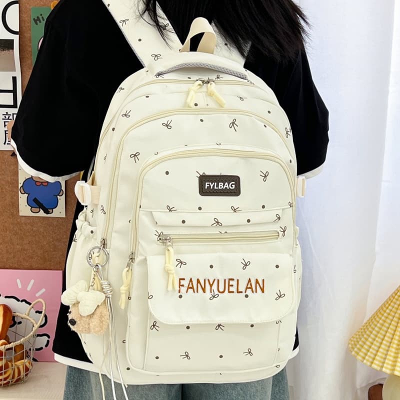 Small fresh and versatile casual school bag for junior high school students and high school students lightweight backpack ins style large capacity backpack