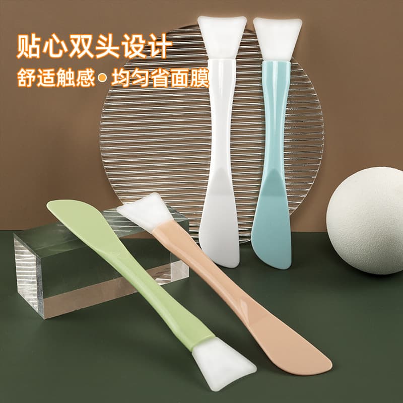 Silicone Face Mask Brush Set for Cleaning and Applying Clay Mask, 2-Pack, Professional Salon Use Face Mask Applicator Brush