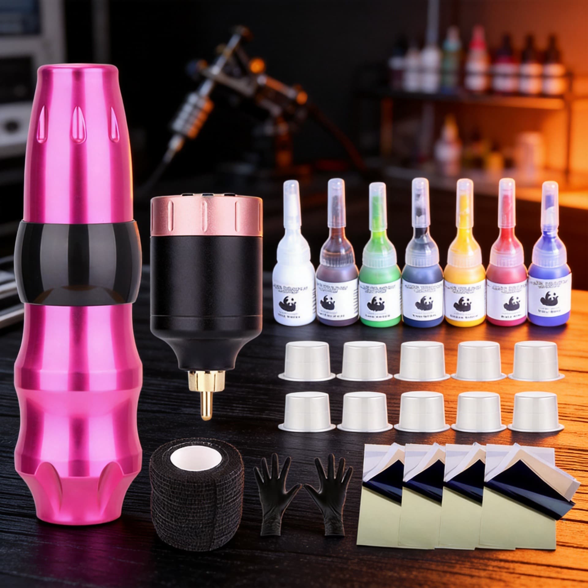 Liqi Tattoo Pen Kit Mobile Charging Integrated Tattoo Machine Hair Implantation Needle Full Set Cross-Border Exclusive Beauty Supply