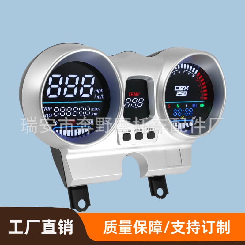 Hot Sale Motorcycle Instrument LED Tachometer Voltage Odometer Titan150 Gauge CG125 Accessories Dashboard