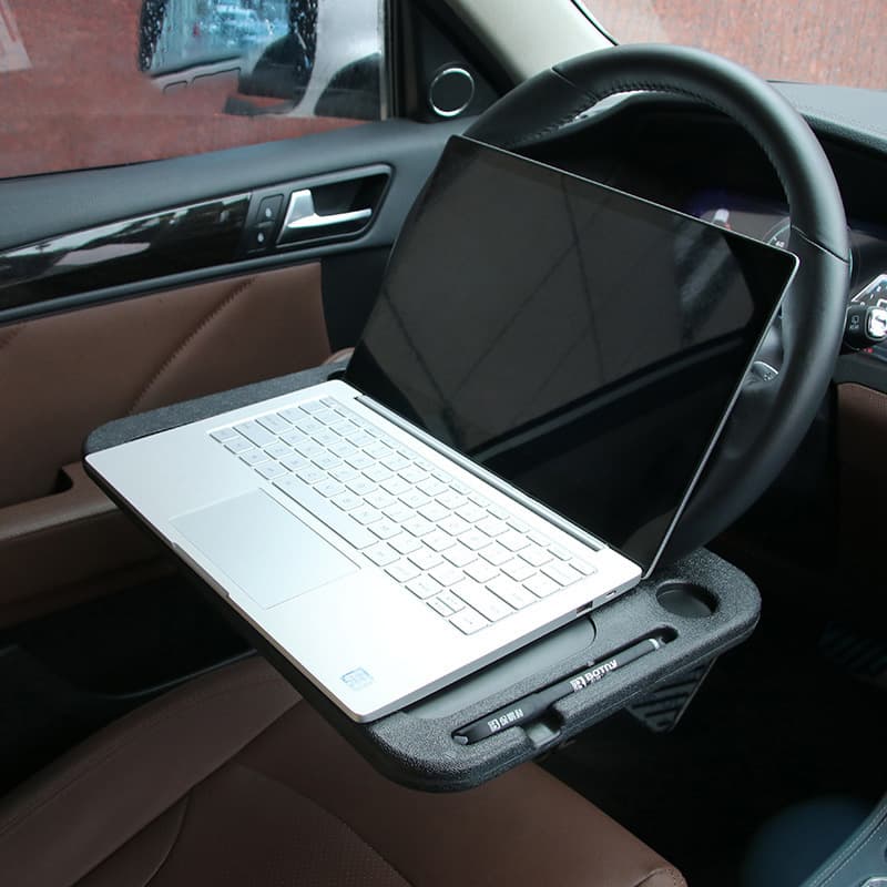 Car Steering Wheel Desk, In-Car Dining Table, Laptop Stand, Tablet Holder, Steering Wheel Lap Desk, Car Computer Desk
