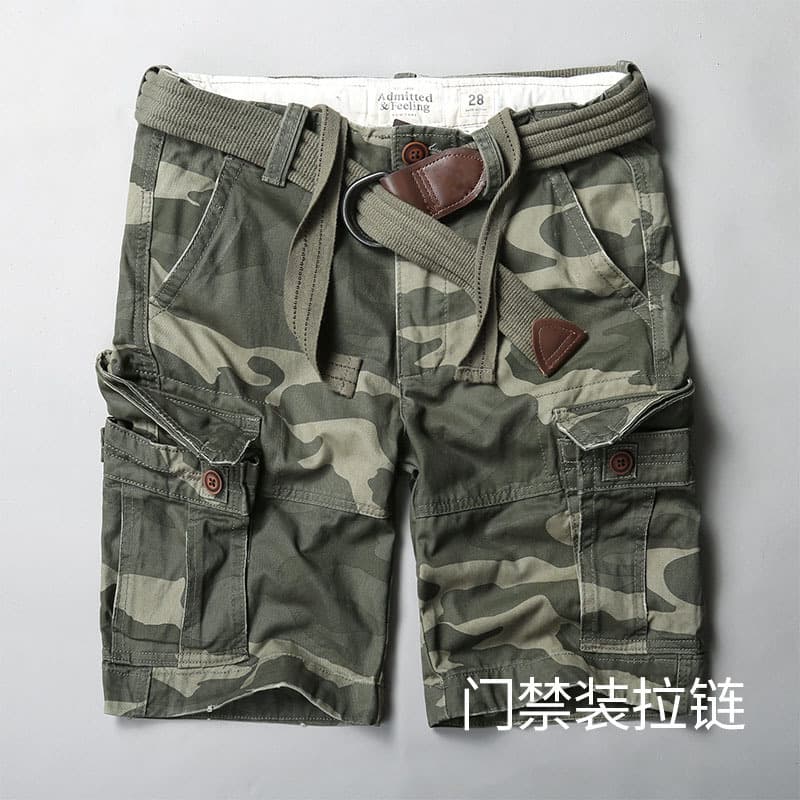 2021 New Men's Sports Shorts Trend Casual Loose Multi-Pocket Men's Pants Manufacturers Wholesale Shorts