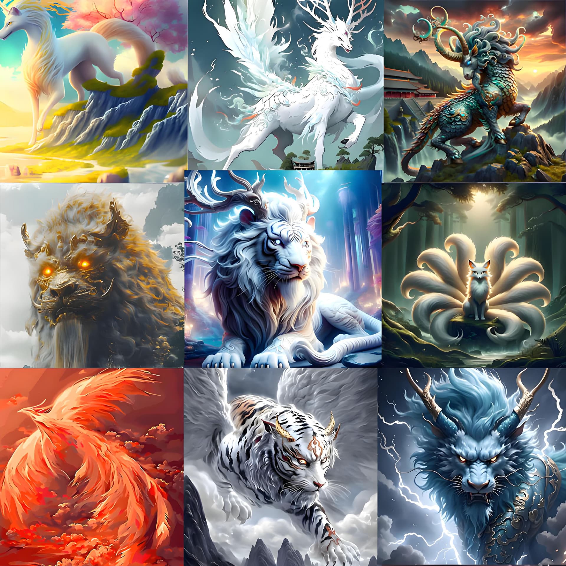 Shanhaijing 20*20 Digital Oil Painting DIY Handmade Painting by Numbers Cartoon Hand-Painted Living Room Decorative Painting Wholesale