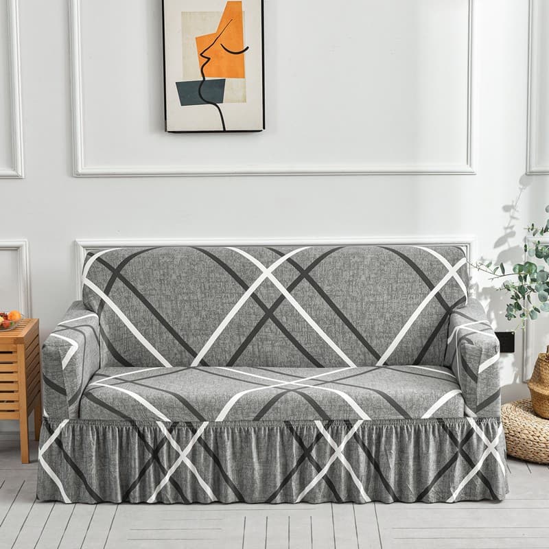 2023 New Skirt Sofa Cover Cover Full Cover Universal Single Double Three or Four Person Cover Cover Full Cover Old Fashioned Sofa Cover