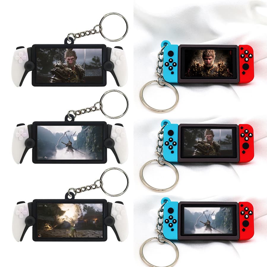 Black Myth Wukong Pendant Game Controller Gift Keychain Mini Black Myth Wukong Console Charm