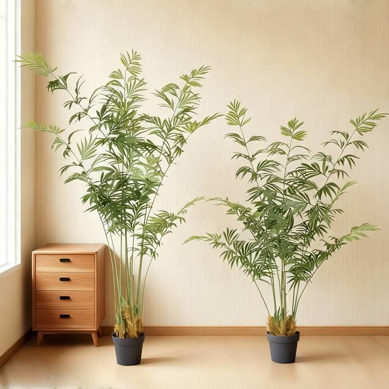 Simulated green plant Debao cycad sunflower tree Nordic fake plant potted ins style indoor living room floor-standing decorative ornaments