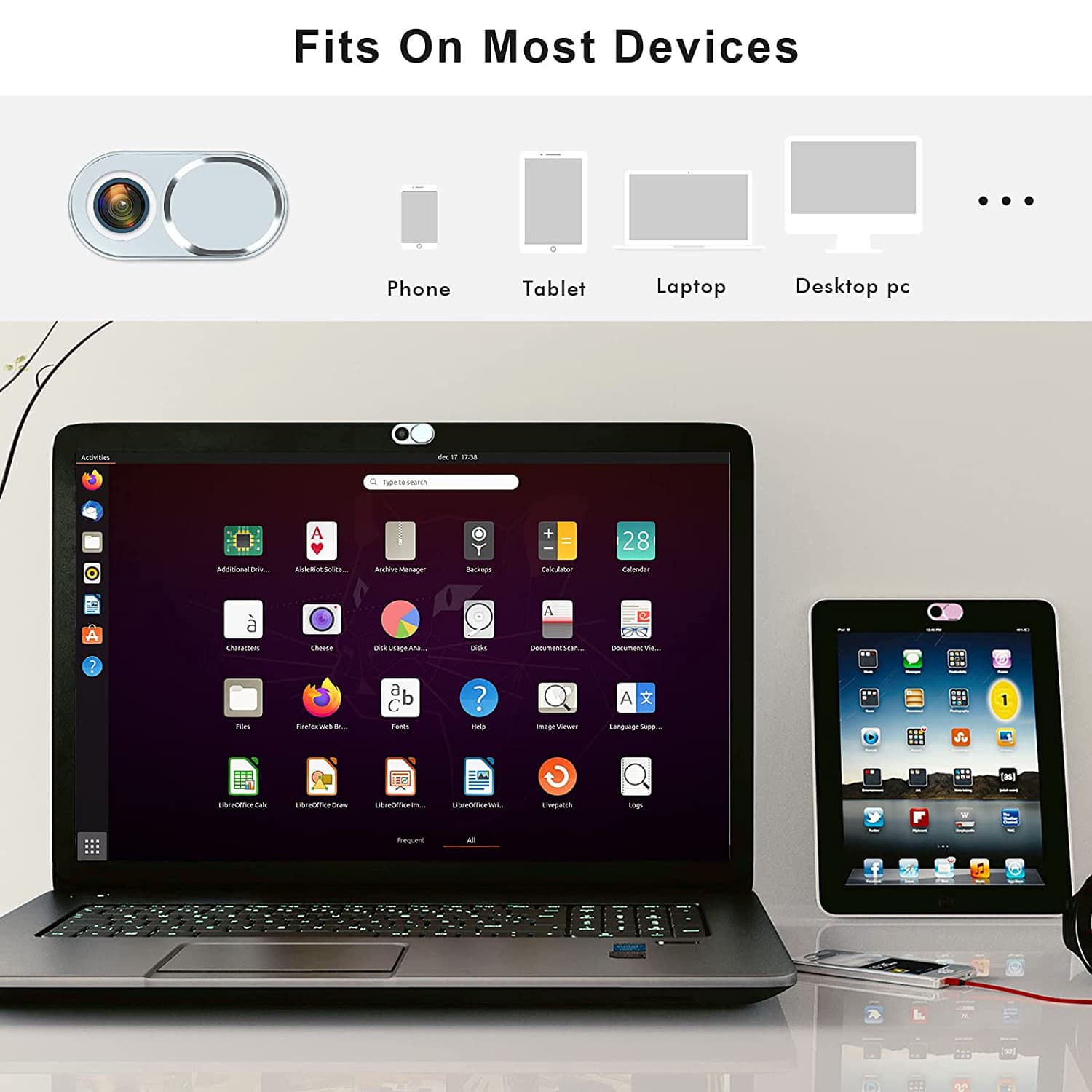 Privacy Cover for MacBook Tablet Webcam & Phone Camera