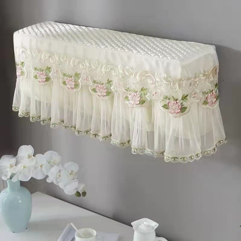 Manufacturer air conditioner cover, wall-mounted unit dust cover, stain-resistant, usable without removal during operation, full-wrap anti-direct draft, drop-ship polyester-cotton