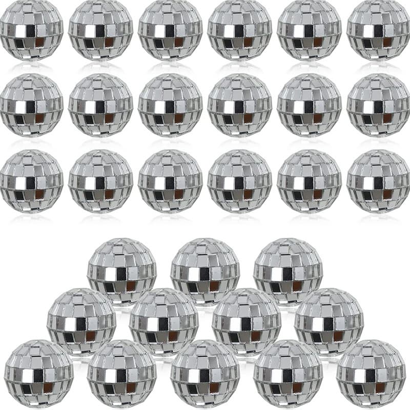 Reflective Mirror Ball Glass Bar Ktv Disco Laser Mini Disco Ball Cake Decoration Christmas Decoration Office Culture