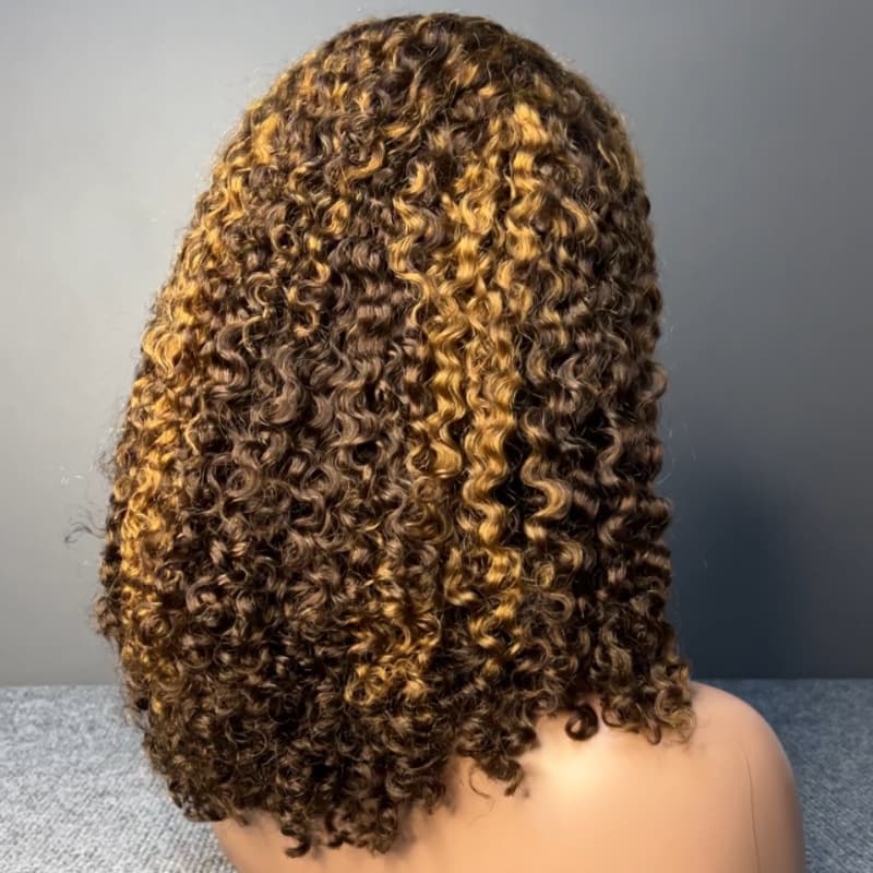 SDD High-Grade Virgin Human Hair Full Cap Wig Pixie Curly One-Grade Curl Human Hair Wig