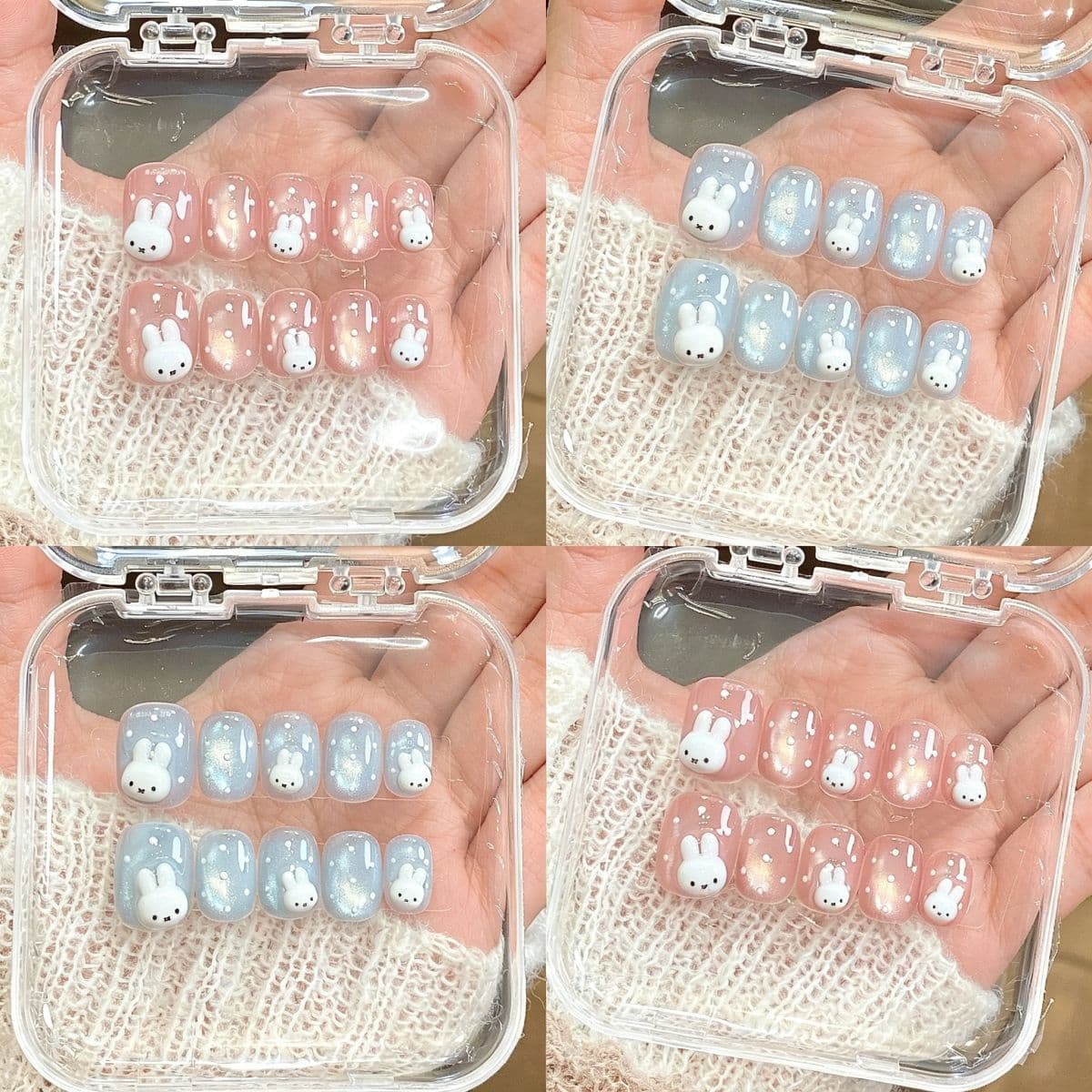 Summer Dopamine Sweet Heart Handmade Press On Nails Kids Cute Nail Art