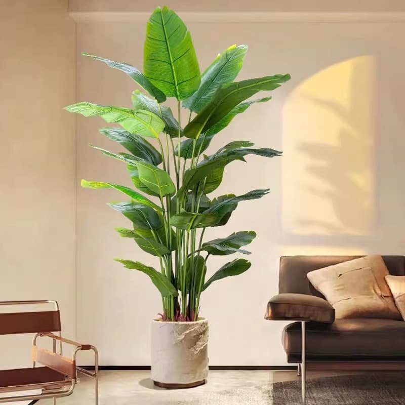 Bird of Paradise Artificial Plant High-End Luxury Faux Flower Large Indoor Potted Decoration Tree Fake Plant