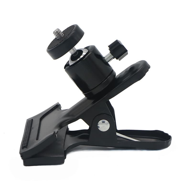 High-strength clamp for universal gimbal, light head, flash, digital camera, live streaming, small ball-shaped metal fixing auxiliary iron clamp