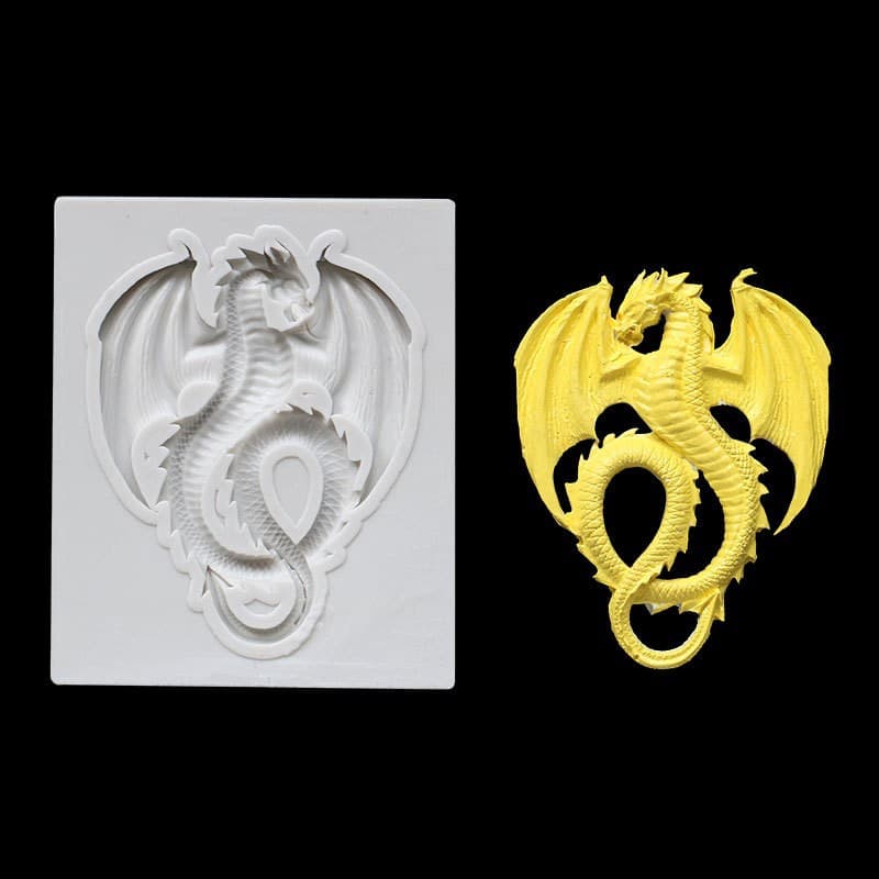 Pterosaur Fondant Silicone Mold Chocolate Gumpaste Cake Decoration Baking Handmade Soap Resin Craft Mold