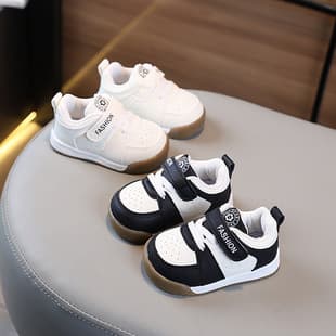 Baby White Sneakers Sports Shoes Boys Spring Autumn Infant Soft Sole Walking Shoes 1-3 Years Old Girls Toddler Skate Shoes Boys Shoes
