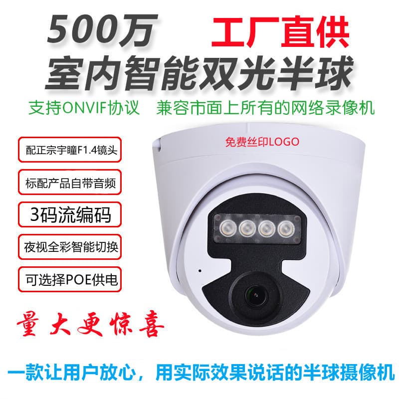 Uniview Hikvision Humanoid Capture Camera Tianshitong Dahua Solution HD Dome Camera Night Vision